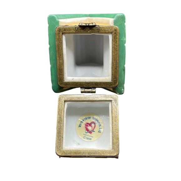 Vintage Tender Heart Treasures Ltd Bird House Hinged Lid Trinket Box 1998 - Picture 5 of 10